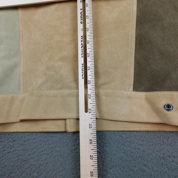 Todd Snyder Dylan Jacket Mens Medium Brown Suede Western Colorblock Italy - Picture 12 of 13